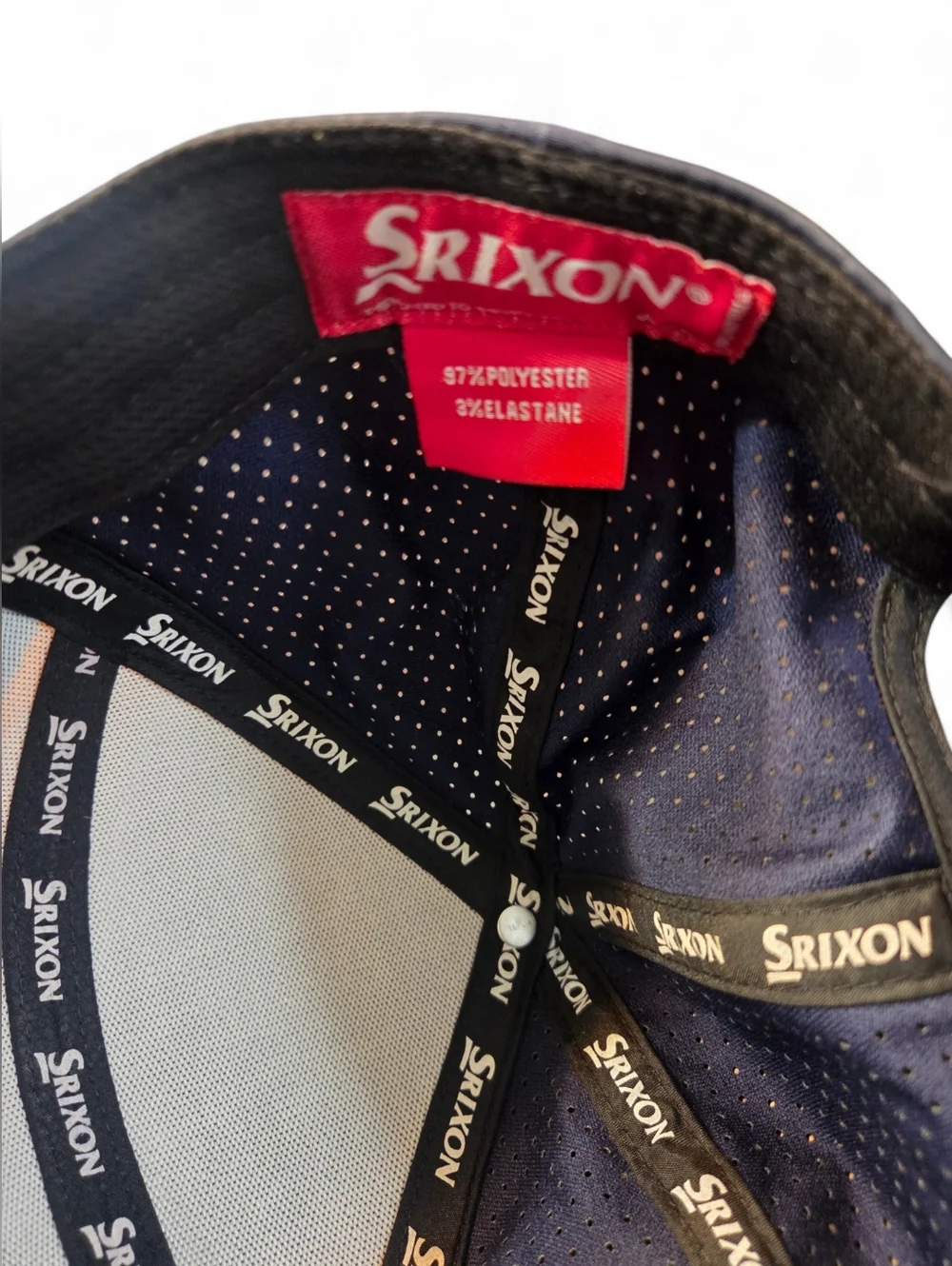 Srixon Men's Multicolor Wave Performance Cap - Navy & Orange - Picture 6 of 7